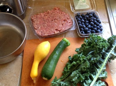 Rabbit and Veggies for Dogs